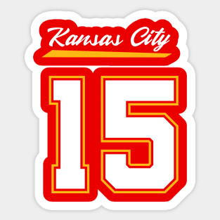 Patrick Mahomes II Jersey Shirt Sticker